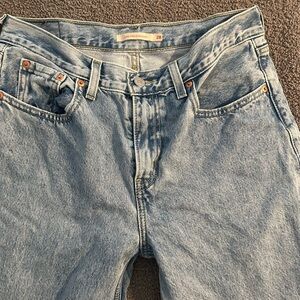 Levi's Faded Blue Low Pro Straight Jeans